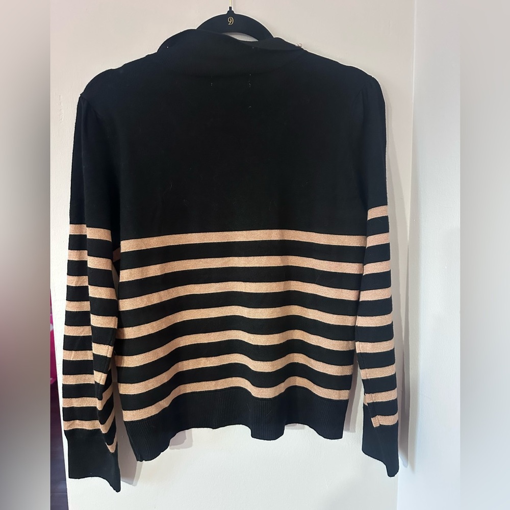 89th + Madison Pearl Collar Striped Sweater – NWT - Picture 4 of 4